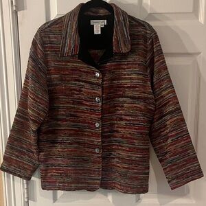 Coldwater Creek Multicolor Striped Blazer